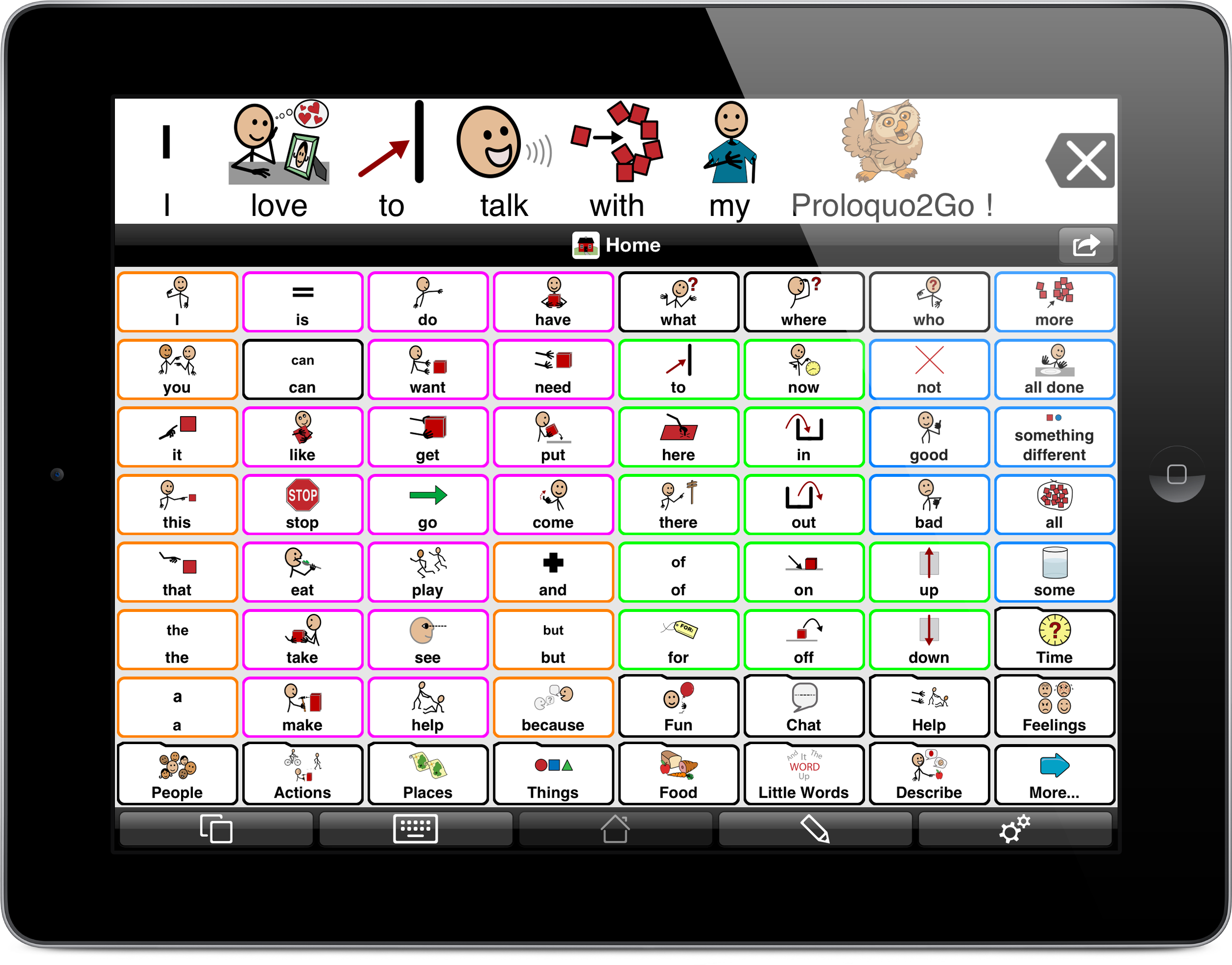 Proloquo2go $189.99 text to speech iphone app : outcomas